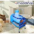 Amazidshop baby Cot In Metal Frame Swing & Cradle With Stand Support & Mosquito Net for 0-1.5 years baby M66. 