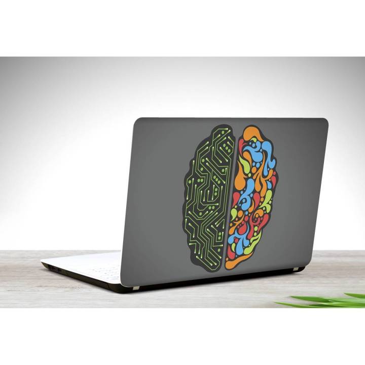 Artificial Intelligence and Brain Laptop Back Skin Vinyl Stickers Decal,12 13 14 15 15.6 inches Notebook Laptop Skin Sticker for all Laptops