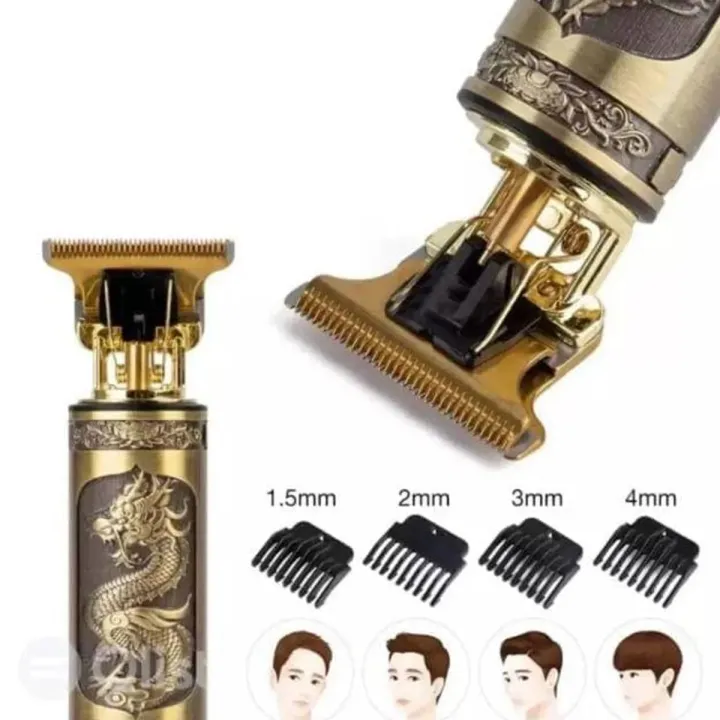Professional%20Vintage%20T9%20Hair%20Trimmer%20for%20Men%20%E2%80%93%20Rechargeable,%20Adjustable%20Blade%20Clipper%20&%20Shaver,%20Precise%20Close%20Cut%20Trimming%20Machine%20%E2%80%93%20Cordless%20&%20Retro%20Oil%20Head%20Design%20-%20Image%202