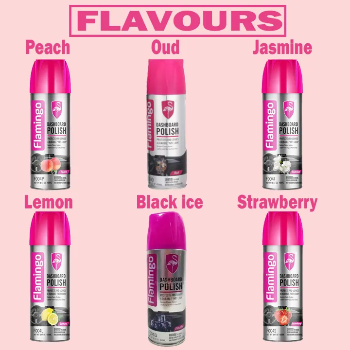 Flamingo%20Dashboard%20Polish%20Spray%20-%20High-Quality%20Car%20Interior%20&%20Exterior%20Leather%20Care%20450ml%20-%20Peach/Oud/Jasmine/Lemon/Black%20Ice/Strawberry%20-%20Image%205