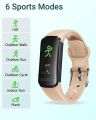 HUAKUA Fitness Tracker Watch with Heart Rate/Sleep Monitor, Waterproof Watch with Alarm Clock, Calorie Step Counter, Pedometer Health Smart Watch for Women Men, Call Message Notifications (Yellow). 