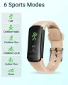 HUAKUA Fitness Tracker Watch with Heart Rate/Sleep Monitor, Waterproof Watch with Alarm Clock, Calorie Step Counter, Pedometer Health Smart Watch for Women Men, Call Message Notifications (Yellow). 