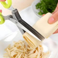 5-Layer Multifunctional Vegetable & Fruit Cutter Kitchen Scissor. 