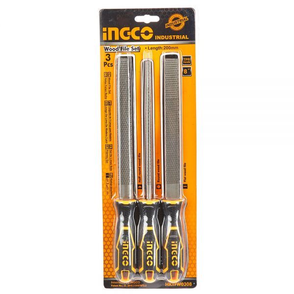 INGCO  3pcs Wood file set