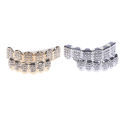 6 Teeth Grillz Hip Hop Joker Diamond Top Bottom Teeth Caps Grillz Party Jewelry Creek. 