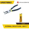 UYUSTOOLS ALS207 EXTERNAL CIRCLIP PLIERS - BENT 7 INCH. 
