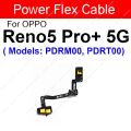 Power Volume Buttons For OPPO Reno 5 5Pro 6Pro 5 6 Plus 6Lite 5G Power Volume Button Side Key Flex Ribbon Flex Cable Replacement. 