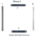 Apple Iphone 5G 5s Complete all Sides Border Protector For Iphone 5 5s - Transparent. 
