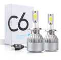 C6 Car Led Headlight Bulbs Extra Bright H4 7200lm 600k. 