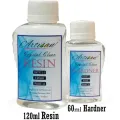 Epoxy Resin Art Imported Crystal Clear Kit (180gms) Ratio 2:1 & Epoxy Resin Color Pigments Liquid Colors 12. 