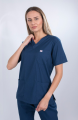 Doctor Scrub Nursing Uniform V Neck Unisex Navy Blue OT Kit. 