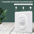 AC 220V LED PIR Motion Sensor Light Switch Infrared Human Body Detection Auto On Off Light Smart Switch for Corridor Staircase. 