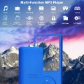 COVVY Slim Music Player 8GB Portable MP3 Player No Sound Lossless 70 Hours Display Support up to 64GB Navy Blue. 