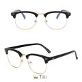 Eyeglasses Anti-radiation Replaceable Lens Computer Protection anti blue rad glasses/Half Metal glass for women. 