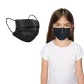 Disposable Face Mask Black, Breathable Face Mask  for Kids Boys Girls Individually Wrapped 50 Pack. 