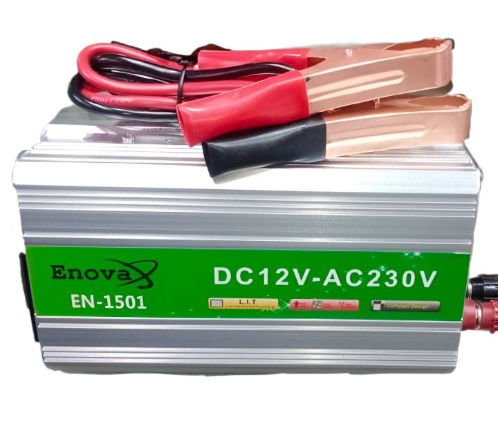 Battery Inverter 12 Volt DC to AC Current Converter 500 Watts BATTERY INVERTER ENOVA DC 12V - AC 230V