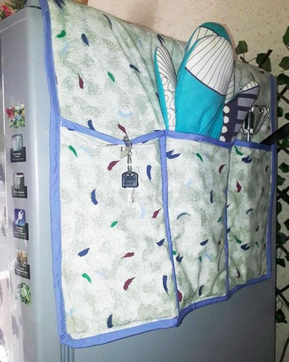 Seven11%20Refrigerator%20Dust%20Cover%20Household%20Freezer%20Top%20Bag%20Fridge%20Cover%20With%20Pouches%20-%20Image%203