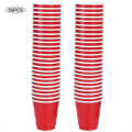 50 pcs red disposable plastic cups 5.5oz coffee drinking wedding party tableware glasses supplies. 