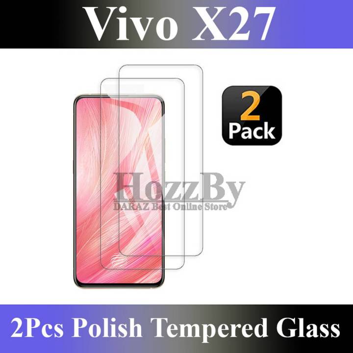 2Pcs Vivo X27 Tempered Glass Screen Protector Premium High Quality Polish Glass For Vivo X27