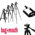 3110 - Tripod Stand For Camera And Mobile - best for YouTubers back & Silver. 