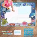 Water Painting Doodle Mat Educational Toy Coloring Art for 3+ S Undersea world. 