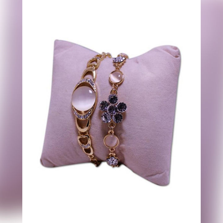 Pack of 2 - Monaliza Stone Bracelet - Golden