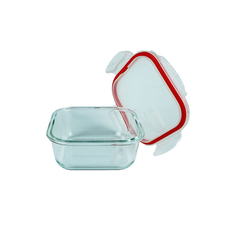 PYREX%20Easy%20Vent%20805ml%20Square%20Glass%20Food%20Storage%20Container%20w/%20Airtight%20Leak-proof%20BPA-free%20Lid%20-%20Image%205