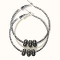 Silver earring design. 