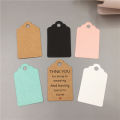 100 pcs Scalloped Kraft Paper Card / Blank Tag / Wedding Favour Gift Tag Price Label with gift and part tags 5x3 cm. 