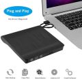 USB Pop-up Mobile External DVD-RW Portable Drive ODD External DVD Drive ROM Player Writer for Windows Linux Mac 9.5MM New Replacement Parts (Color : Black). 
