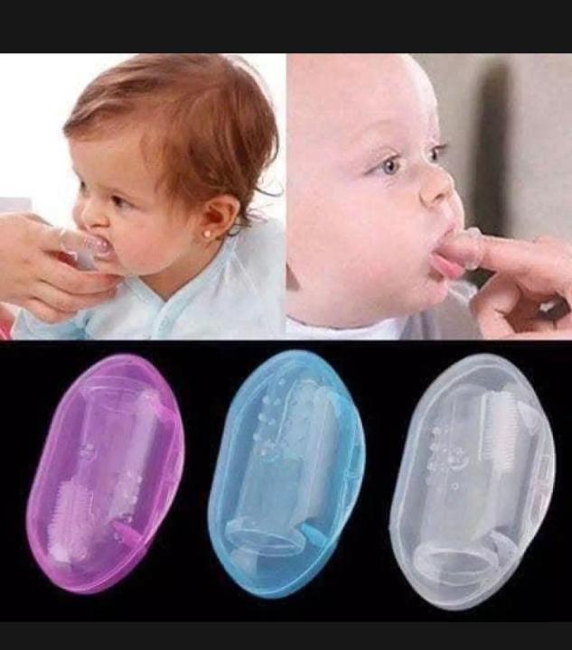 Kids Massager Brush Soft Silicon Finger Toothbrush Baby Teeth