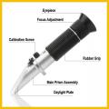 Refractometers Refractometer 0-90% Brix RHB-90ATC Handheld Brewing Auto Refractometer Fruit Sauce Meter Sugar Refractomer. 