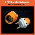 Bulb Holder and Plug Socket, Multicolour - Variation E27 - B22 - 1 Pcs. 