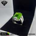 Peridot Gemstone Ring, Peridot Ring For Men, 925 Stering Silver Peridot Ring, Lab Created Peridot Ring. 