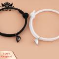 Carat Couple Bracelet Eye-catching Exquisite Magnetic Heart Couple Hand Chain. 