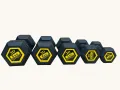 JD Fitness Hex Dumbbells PVC Encased Coating Free Weight Dumbbell (1kg, 2kg, 3kg, 4kg, 5kg) | Hex Shape Anti-Roll | Strength Training | Home Gym | Full Body Workout (Single Dumbbell). 