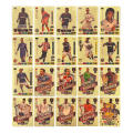 Soccer Star Card Football Player Fan Cards 50 Sheets European and American Football Star Footballers Gold Foil Cards Gifts. 