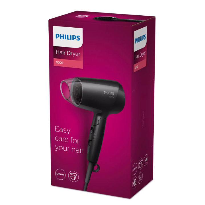 Philips%20Hair%20Dryer%20BHC010/13%20Compact%20Lightweight%20Travel%20Universal%20Voltage%20Dryer%20Black%20-%20Image%205