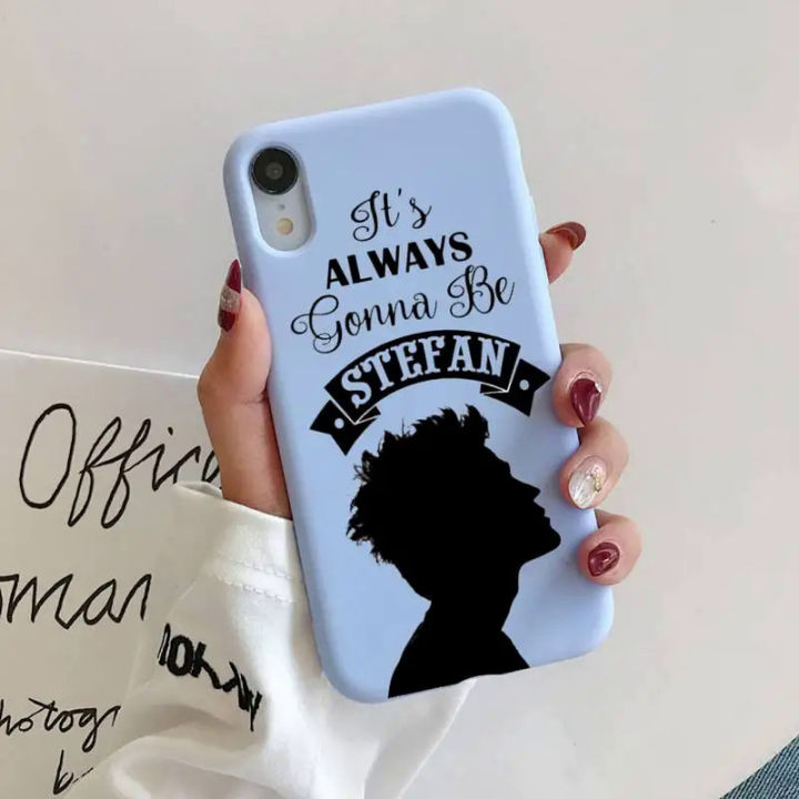 【Healer DingD】 The Vampire Diaries Stefan Damon Salvatore Phone Case for iphone 13 12 11Pro Max X XS Max XR Soft Cover For iPhone 7 8 6 6SPlus