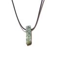 Raw Stone Quartz Crystal Necklace Pendants Women Men Boho Vintage Stone Bullet Healing Necklace For Women Jewelry. 