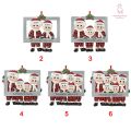 Christmas Tree Ornament 2020 Quarantine Family Xmas Decoration Customized Family Members Name DIY Gift. 