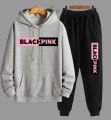 Blackpink Printed Fleece Full Sleeves Pull Over Hoodie & Trouser For Women & Girls. 