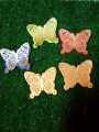 Pack of 30 butterflies :: multicolor for scrapbook, journaling, card making, Customized and handmade diecuts. 