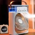 Cooling Mist Spray Fan- big portable Handand desk water mist spray cooler USB Rechargeable Cooling Fan. 