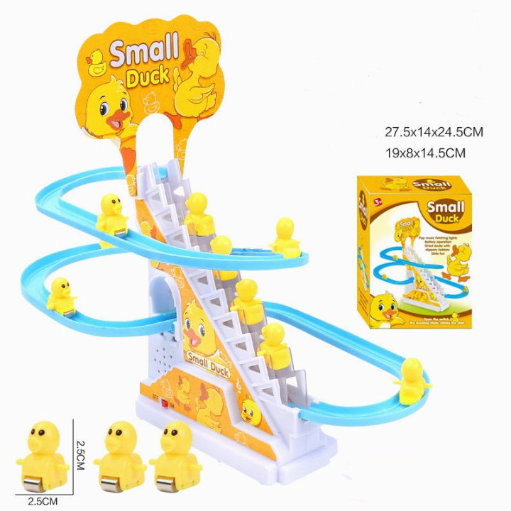 Duck%20Climbing%20Stairs%20Toy%20Cute%20Ducks%20Electric%20Track%20Roller%20Coaster%20Slide%20Toy%20For%20Kids%20With%20Lights%20And%20Music%20-%20Image%203