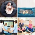 Round Shape Floor Seat   Cushion Japanese Futon Floor Pad for Sitting Chair Cushions Round Thick Tatami Mattress Home Office,(Customized products). 