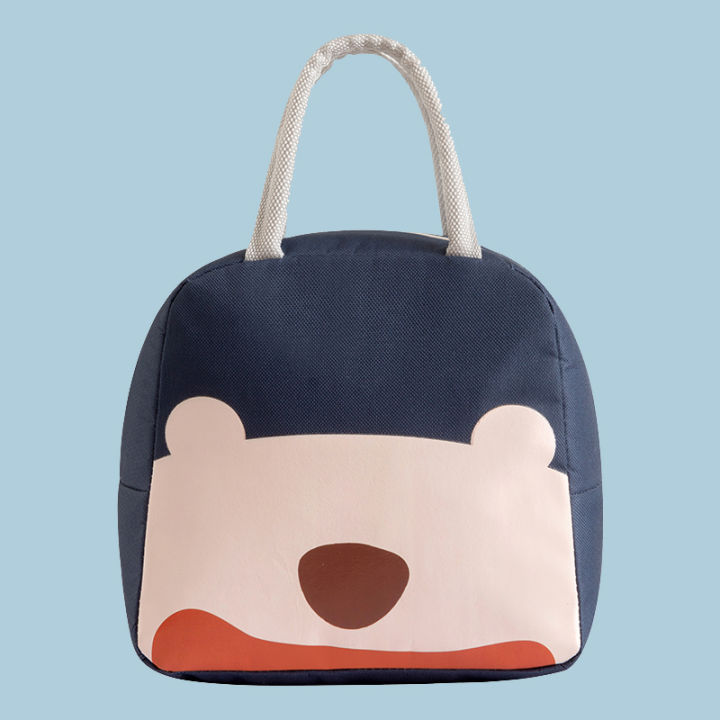 Fat haha u200b u200binsulation bag lunch box bag portable lunch bag large portable hand-carrying cute cartoon bento bag