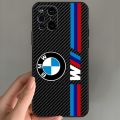 【2023】 BMW Carbon Fiber Logo Pattern Phone Case for OPPO Find X3 Neo X5 A55 A54 A16 A57 K9 K9S A92 A93 A74 A94 7 Reno 6 Pro Plus Cover. 