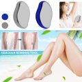 Hair Removal Pain-less Physical Manual Epilator Crystal Hair Eraser Nano Glass Hair Removal Washable Portable Hair Removal Device Beauty Tool Hair Eraser Stone for Man and Women Arms Legs Back. 