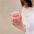 Airpods Pro Case, Pink Frog Silicone Protective Cases Cover Skin for Girls Women Men (Light Pink). 